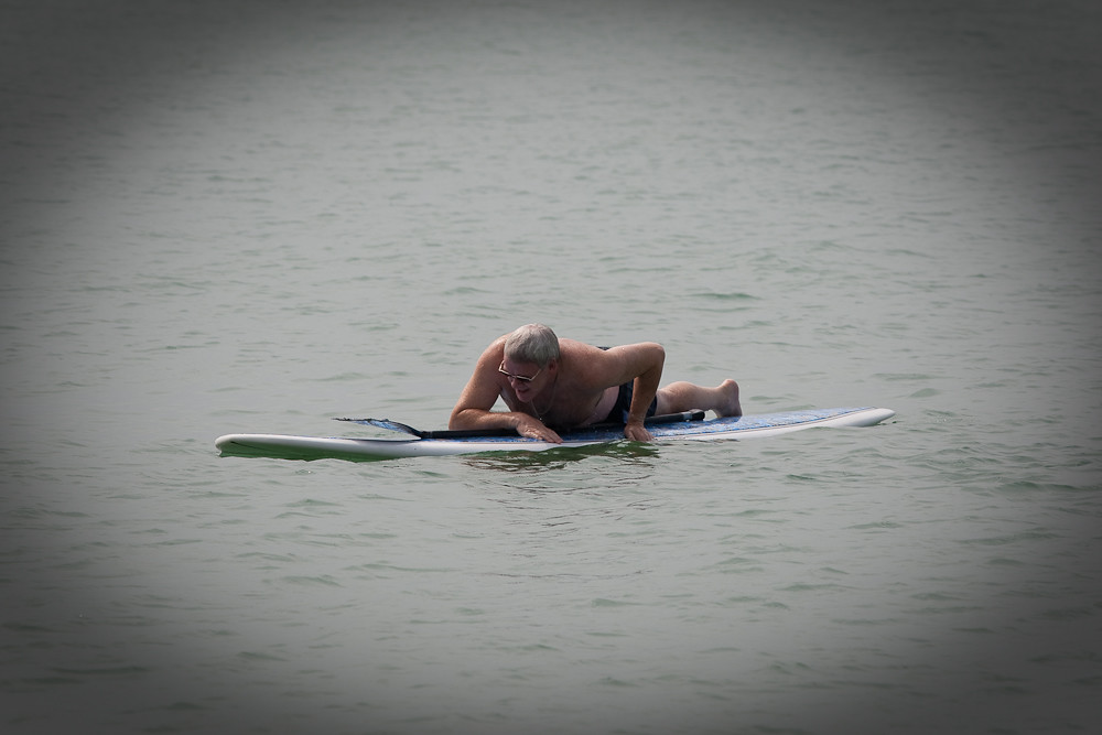 Colin on a SUP